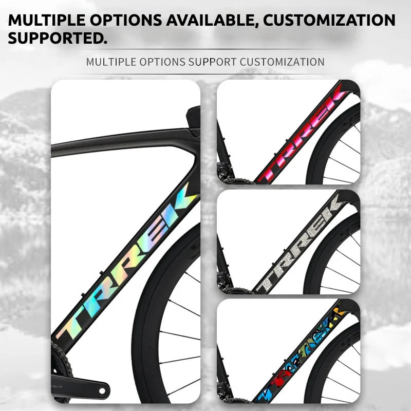 S-PARTS Trek Émonda SL Frame Down Tube Decal Sticker Kit | Logo Color Change Overlay | Waterproof - Detail 3