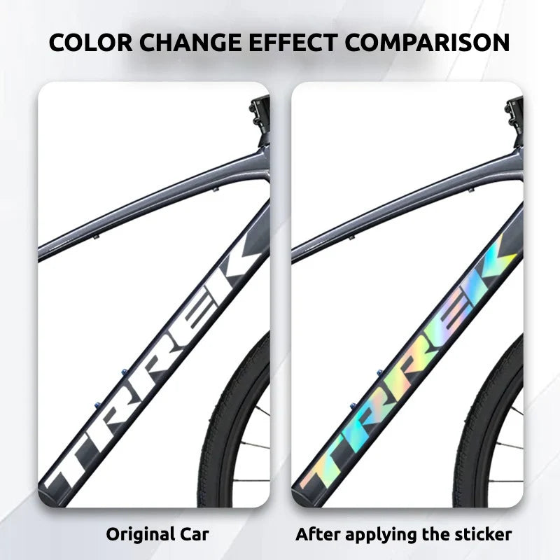 S-PARTS Trek FX 3 Frame Decal Sticker Kit | Logo Color Change | Trek FX3 Hybrid Fitness Bike - Detail 2