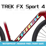 S-PARTS TREK FX4 Downtube Logo Decal | Custom Color Change Frame Sticker | Waterproof Bike Graphic