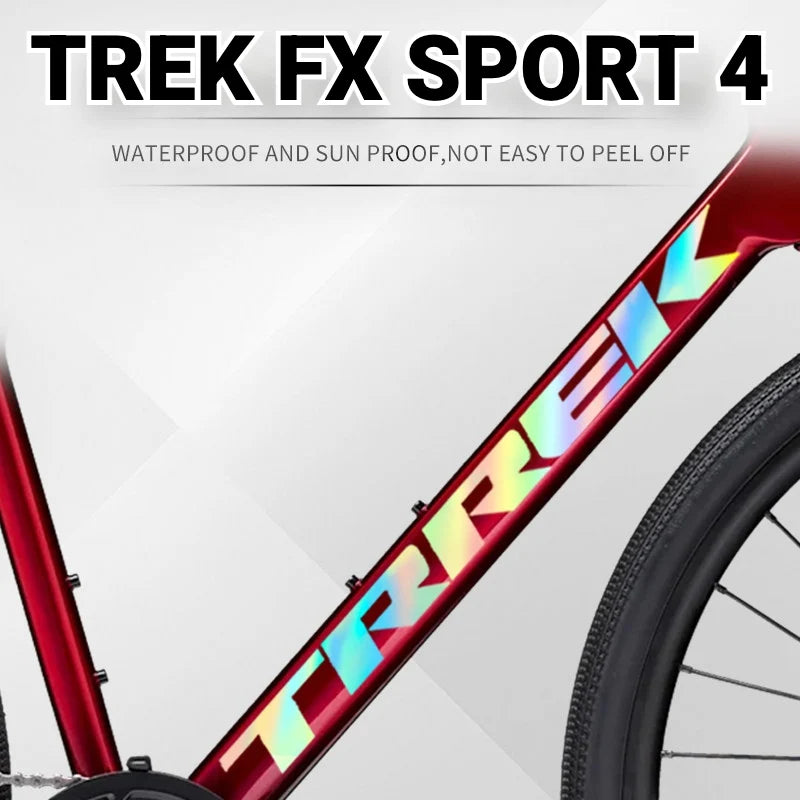 S-PARTS TREK FX4 Downtube Logo Decal | Custom Color Change Frame Sticker | Waterproof Bike Graphic - Detail 4