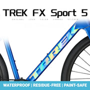 S-PARTS TREK FX5 Downtube Logo Decal | Custom Color Change Frame Sticker | Waterproof Bike Graphic