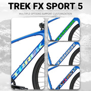 S-PARTS TREK FX5 Downtube Logo Decal | Custom Color Change Frame Sticker | Waterproof Bike Graphic - Detail 2