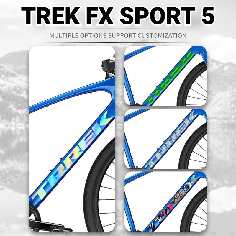 S-PARTS TREK FX5 Downtube Logo Decal | Custom Color Change Frame Sticker | Waterproof Bike Graphic - Detail 2