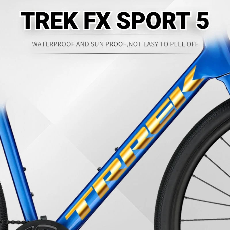 S-PARTS TREK FX5 Downtube Logo Decal | Custom Color Change Frame Sticker | Waterproof Bike Graphic - Detail 4