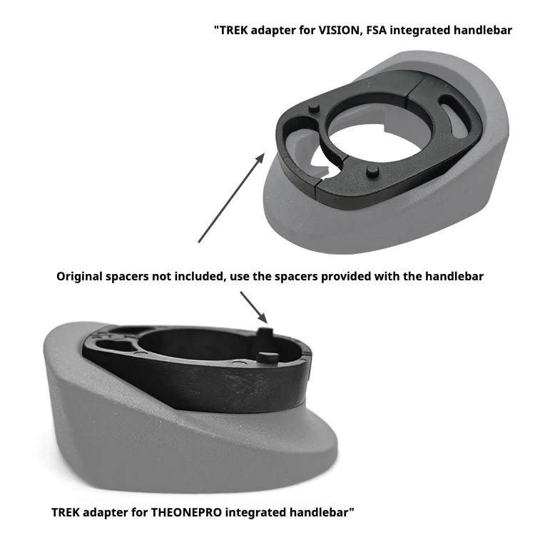 TREK Headset Base Adapter | THE ONE PRO, Madone, Vision & FSA Integrated Handlebar Compatibility - Detail 2