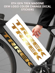 TREK Madone Gen 8 Frame Logo Decal Set | Large & Small Down Tube Stickers | Custom Color Change