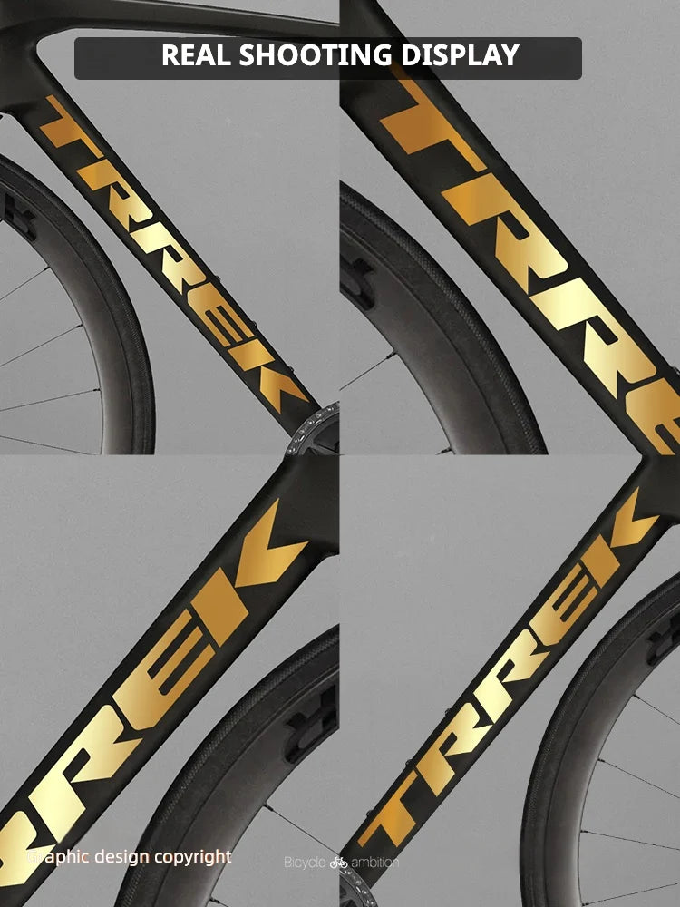 TREK Madone Gen 8 Frame Logo Decal Set | Large & Small Down Tube Stickers | Custom Color Change - Detail 3