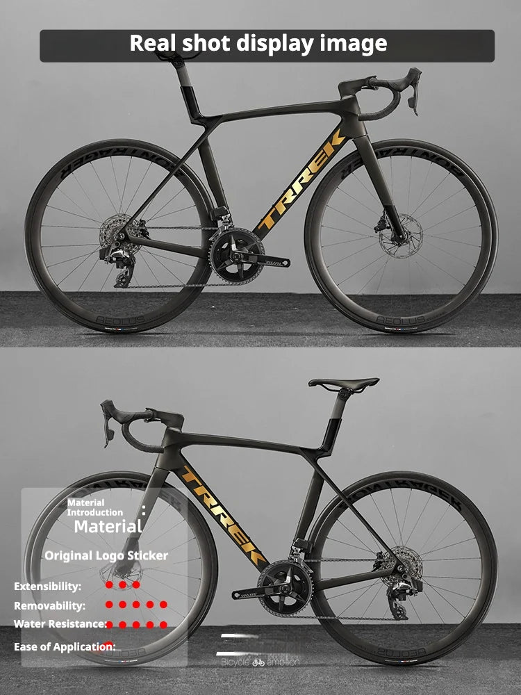 TREK Madone Gen 8 Frame Logo Decal Set | Large & Small Down Tube Stickers | Custom Color Change - Detail 4