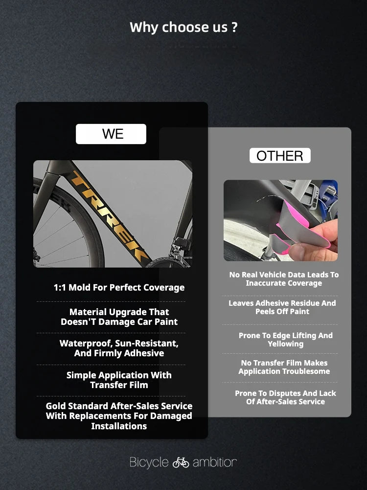 TREK Madone Gen 8 Frame Logo Decal Set | Large & Small Down Tube Stickers | Custom Color Change - Detail 6