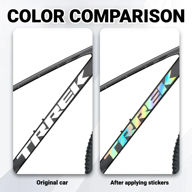 S-PARTS TREK Marlin 6 Frame Logo Decal Kit | Custom Color Change MTB Sticker | Waterproof - Detail 3
