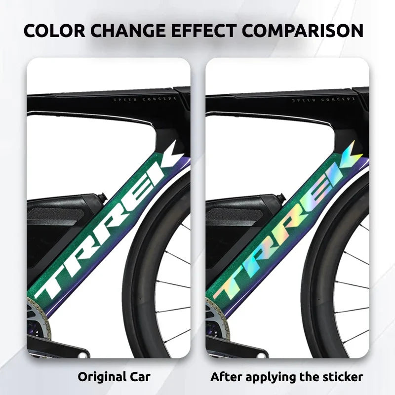 S-PARTS Trek Speed Concept Frame Decal Sticker Kit | Logo Color Change Overlay | Triathlon TT Bike - Detail 4