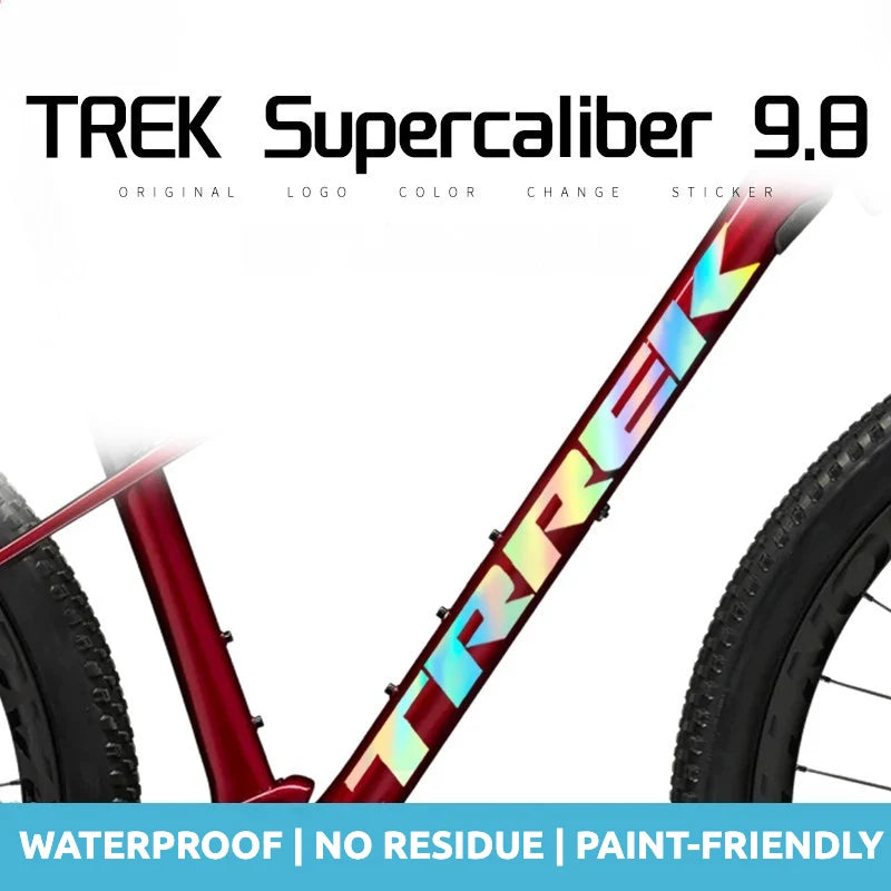 S-PARTS TREK Supercaliber 9.8 Frame Logo Cover Decal Sticker | Waterproof MTB Custom Frame Sticker