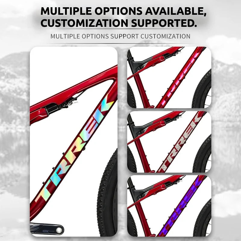 S-PARTS TREK Supercaliber 9.8 Frame Logo Cover Decal Sticker | Waterproof MTB Custom Frame Sticker - Detail 2