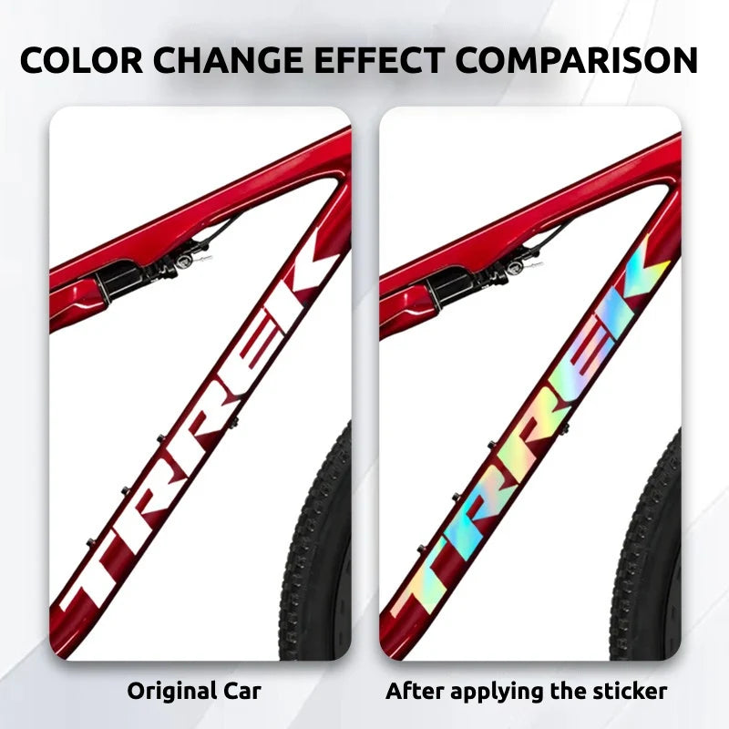 S-PARTS TREK Supercaliber 9.8 Frame Logo Cover Decal Sticker | Waterproof MTB Custom Frame Sticker - Detail 3