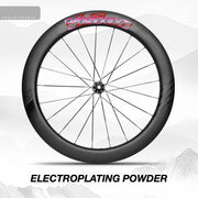 VISION METRON 45 RS Wheel Decal Kit — Carbon Rim Wrap Stickers — Complete Wheelset + Spare Decals - Detail 11