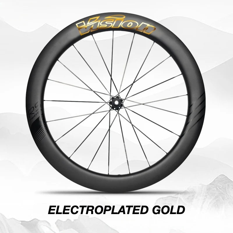 VISION METRON 45 RS Wheel Decal Kit — Carbon Rim Wrap Stickers — Complete Wheelset + Spare Decals - Detail 12