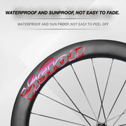 VISION METRON 60 RS Wheel Decal Kit — Carbon Rim Wrap Stickers — Complete Wheelset + Spare Set - Detail 5