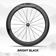 VISION METRON 60 RS Wheel Decal Kit — Carbon Rim Wrap Stickers — Complete Wheelset + Spare Set - Detail 24