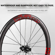VISION METRON SL45 Wheel Decal Kit — Carbon Rim Wrap Stickers — Complete Wheelset + Spare Set - Detail 2