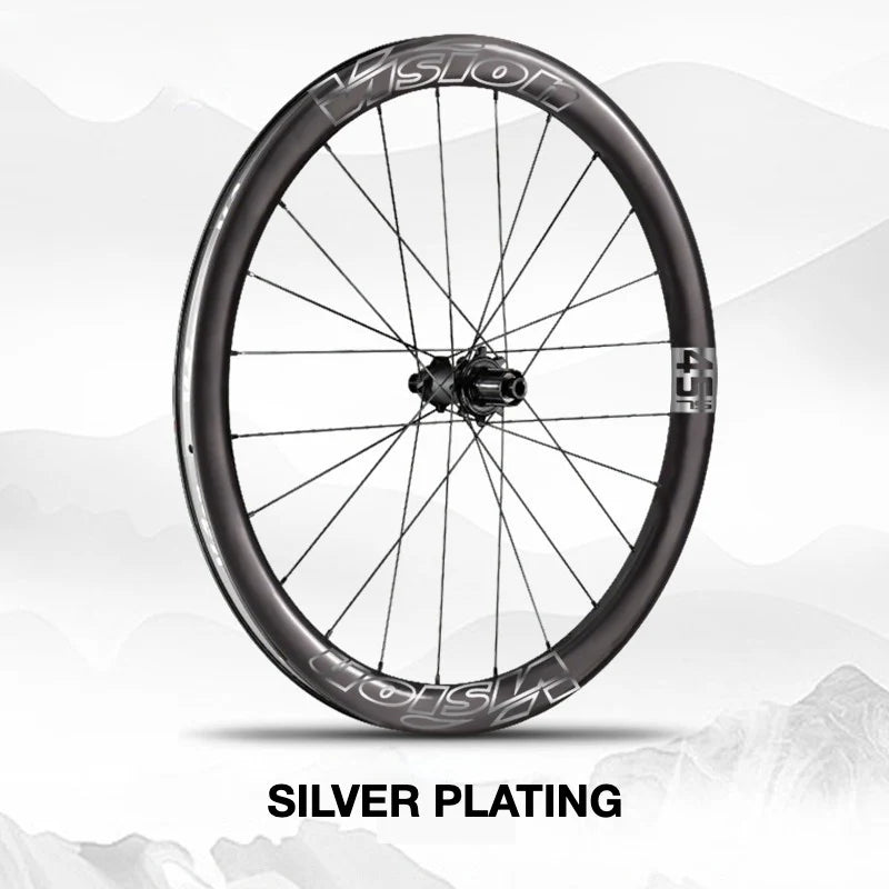 VISION METRON SL45 Wheel Decal Kit — Carbon Rim Wrap Stickers — Complete Wheelset + Spare Set - Detail 12