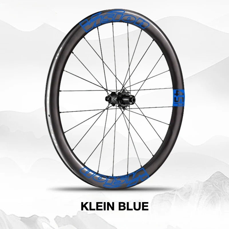 VISION METRON SL45 Wheel Decal Kit — Carbon Rim Wrap Stickers — Complete Wheelset + Spare Set - Detail 19