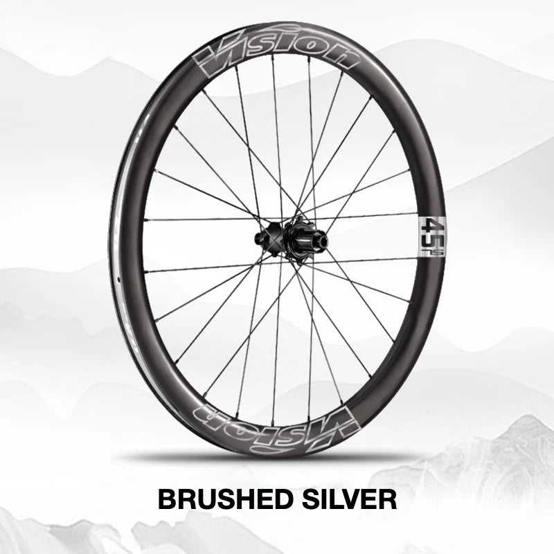 VISION METRON SL45 Wheel Decal Kit — Carbon Rim Wrap Stickers — Complete Wheelset + Spare Set - Detail 21