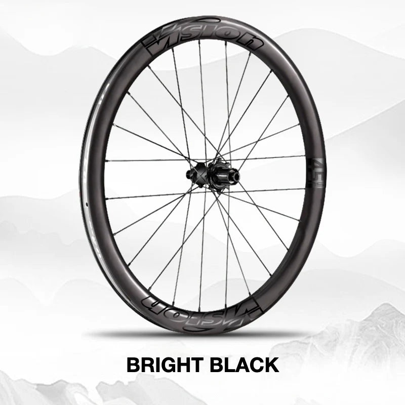 VISION METRON SL45 Wheel Decal Kit — Carbon Rim Wrap Stickers — Complete Wheelset + Spare Set - Detail 23