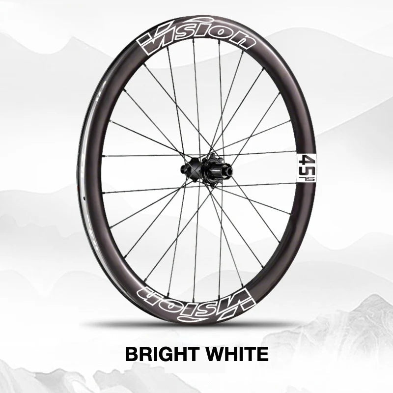 VISION METRON SL45 Wheel Decal Kit — Carbon Rim Wrap Stickers — Complete Wheelset + Spare Set - Detail 24