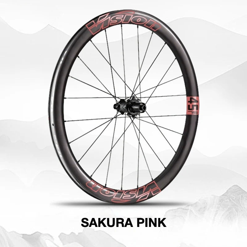 VISION METRON SL45 Wheel Decal Kit — Carbon Rim Wrap Stickers — Complete Wheelset + Spare Set - Detail 30