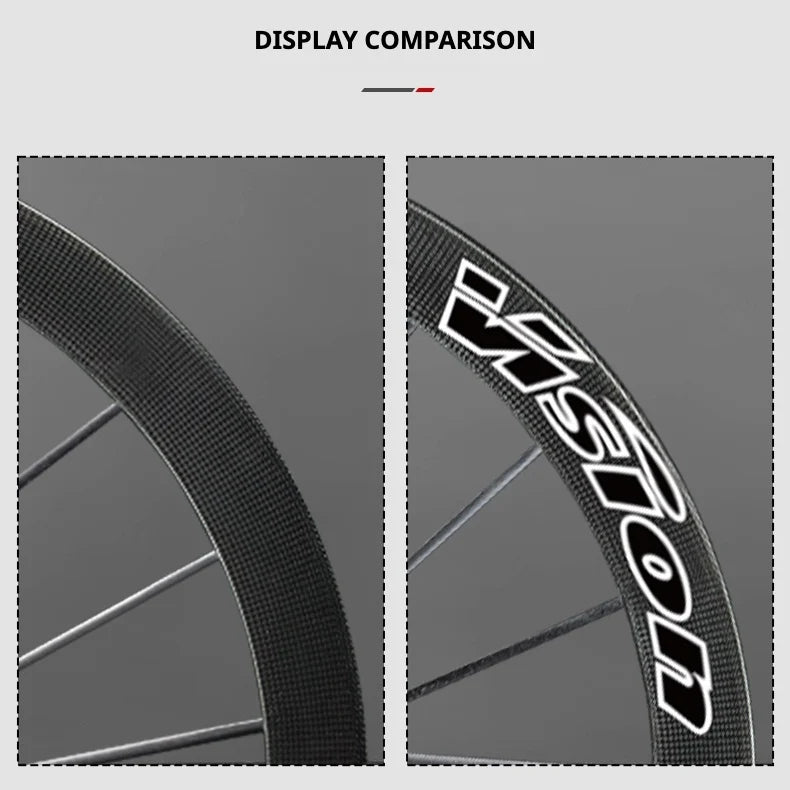 VISION METRON SL60 / SL45 Rim Decal Kit — 1-Wheel Set + 1 Spare Strip — Order 2 for Full Bike - Detail 8