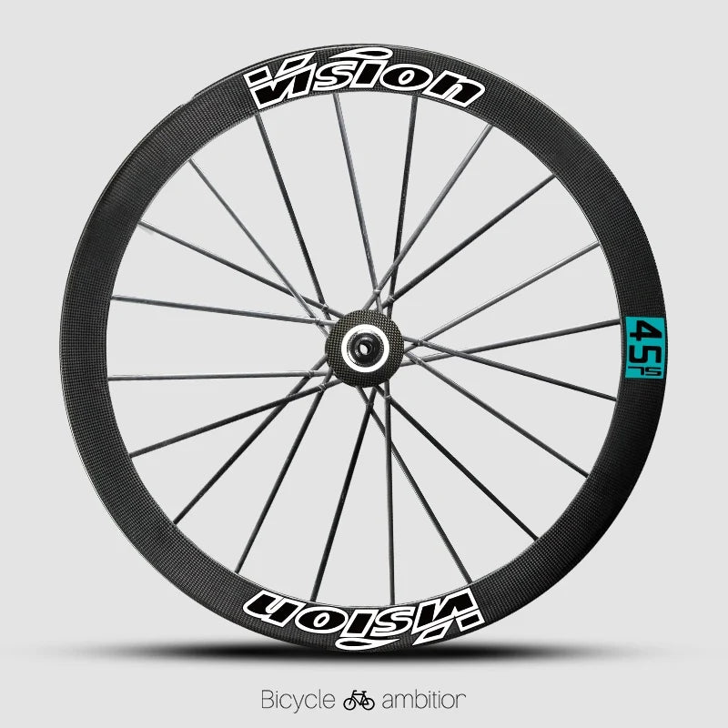 VISION METRON SL60 / SL45 Rim Decal Kit — 1-Wheel Set + 1 Spare Strip — Order 2 for Full Bike - Detail 10