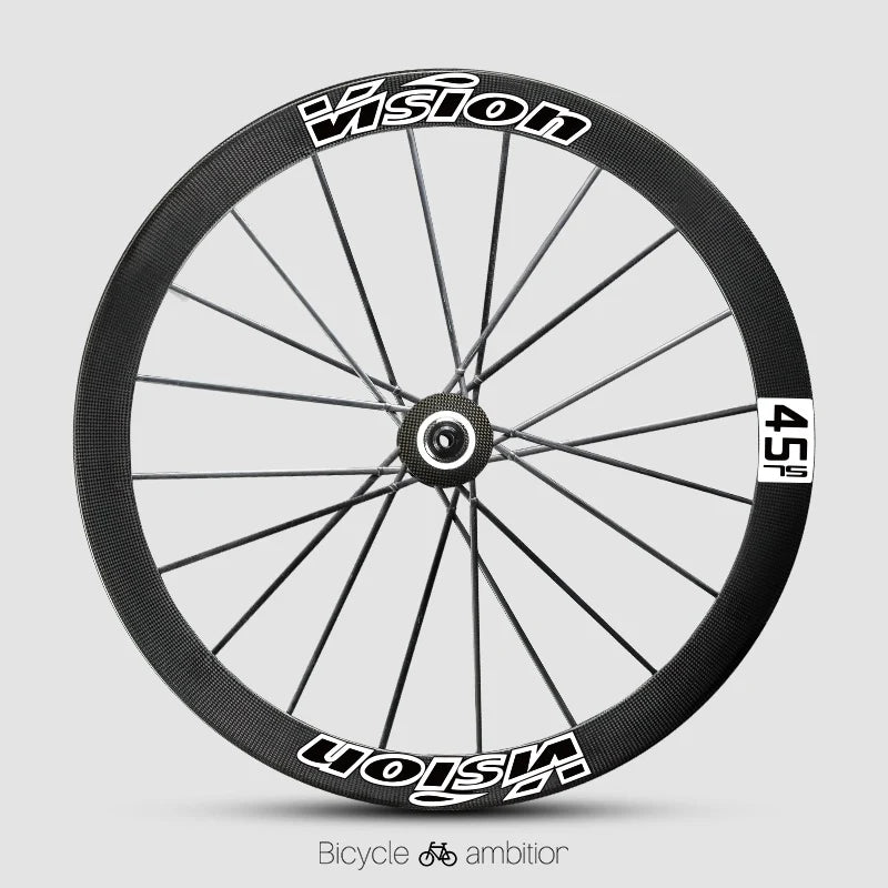 VISION METRON SL60 / SL45 Rim Decal Kit — 1-Wheel Set + 1 Spare Strip — Order 2 for Full Bike - Detail 17