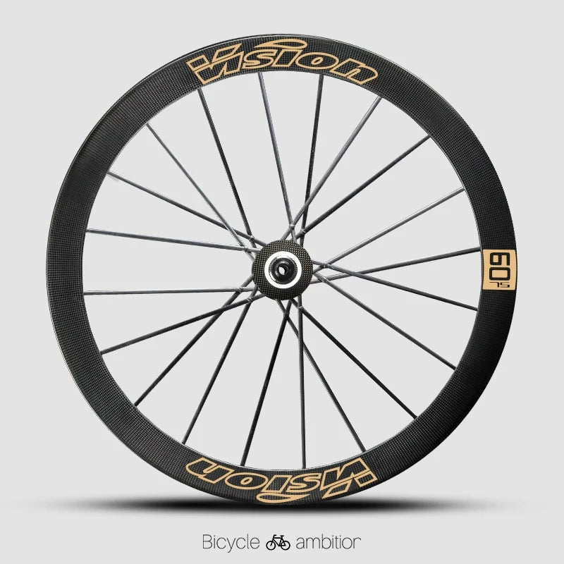VISION METRON SL60 / SL45 Rim Decal Kit — 1-Wheel Set + 1 Spare Strip — Order 2 for Full Bike - Detail 24