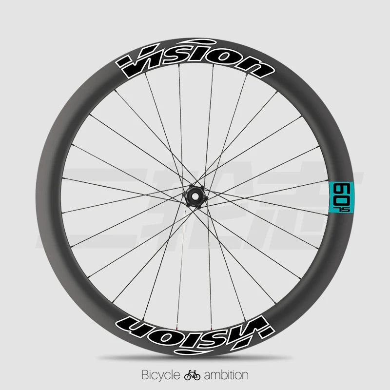 VISION METRON SL60 / SL45 Rim Decal Kit — 1-Wheel Set + 1 Spare Strip — Order 2 for Full Bike - Detail 30