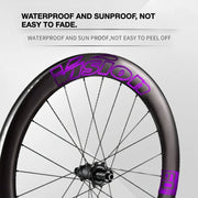 VISION METRON SL60 Wheel Decal Kit — Carbon Rim Wrap Stickers — Complete Wheelset + Spare Set - Detail 2