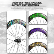 VISION METRON SL60 Wheel Decal Kit — Carbon Rim Wrap Stickers — Complete Wheelset + Spare Set - Detail 3