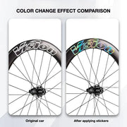 VISION METRON SL60 Wheel Decal Kit — Carbon Rim Wrap Stickers — Complete Wheelset + Spare Set - Detail 4