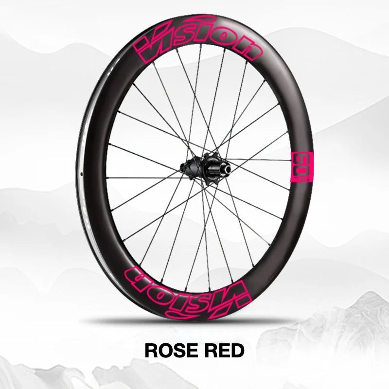 VISION METRON SL60 Wheel Decal Kit — Carbon Rim Wrap Stickers — Complete Wheelset + Spare Set - Detail 25
