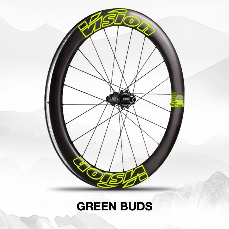 VISION METRON SL60 Wheel Decal Kit — Carbon Rim Wrap Stickers — Complete Wheelset + Spare Set - Detail 27