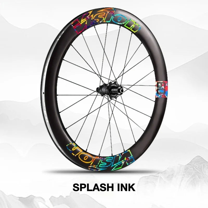 VISION METRON SL60 Wheel Decal Kit — Carbon Rim Wrap Stickers — Complete Wheelset + Spare Set - Detail 28