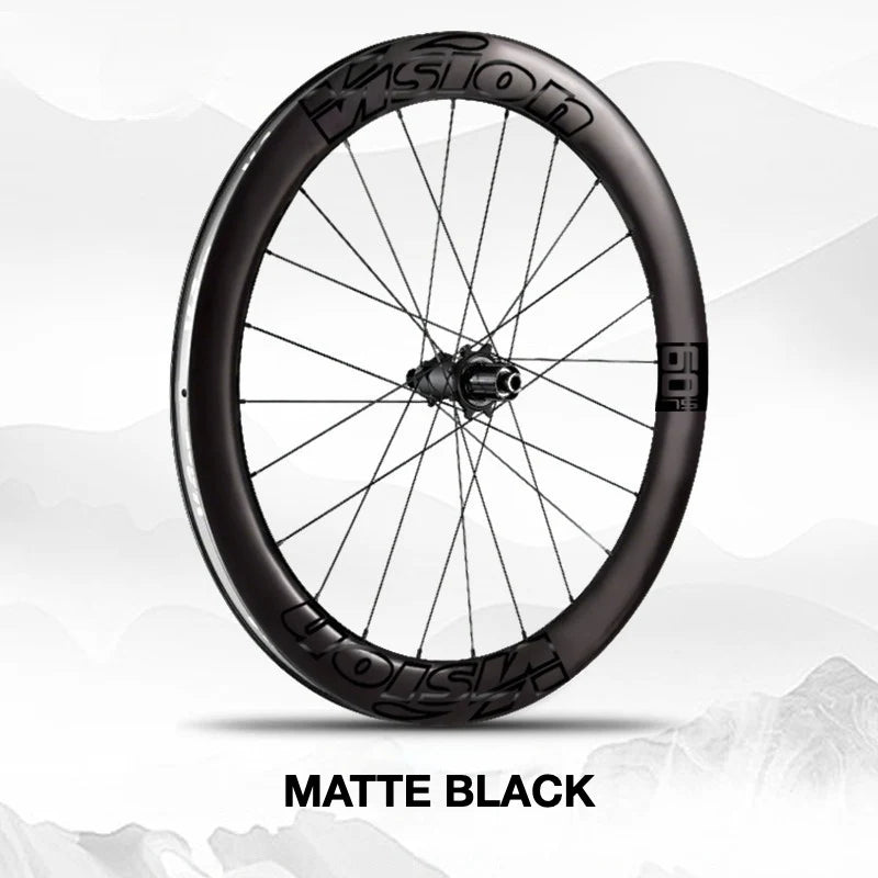 VISION METRON SL60 Wheel Decal Kit — Carbon Rim Wrap Stickers — Complete Wheelset + Spare Set - Detail 34