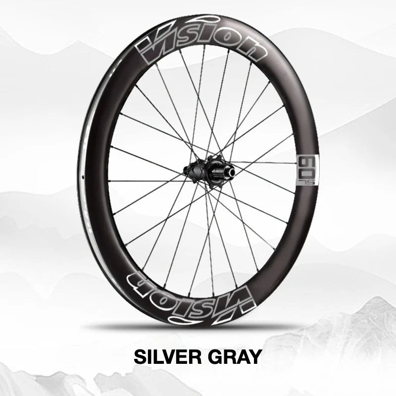 VISION METRON SL60 Wheel Decal Kit — Carbon Rim Wrap Stickers — Complete Wheelset + Spare Set - Detail 36