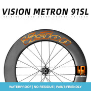 VISION METRON SL91 Single-Wheel Decal Kit — Aero Carbon Rim Graphics