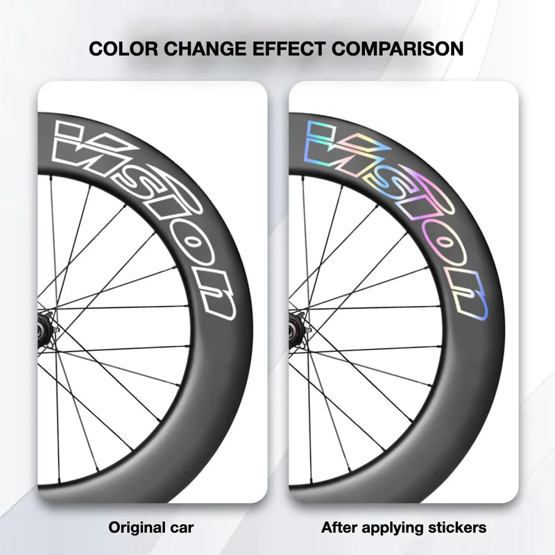 VISION METRON SL91 Single-Wheel Decal Kit — Aero Carbon Rim Graphics - Detail 2