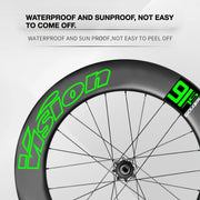 VISION METRON SL91 Single-Wheel Decal Kit — Aero Carbon Rim Graphics - Detail 4