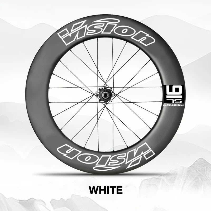 VISION METRON SL91 Single-Wheel Decal Kit — Aero Carbon Rim Graphics - Detail 6