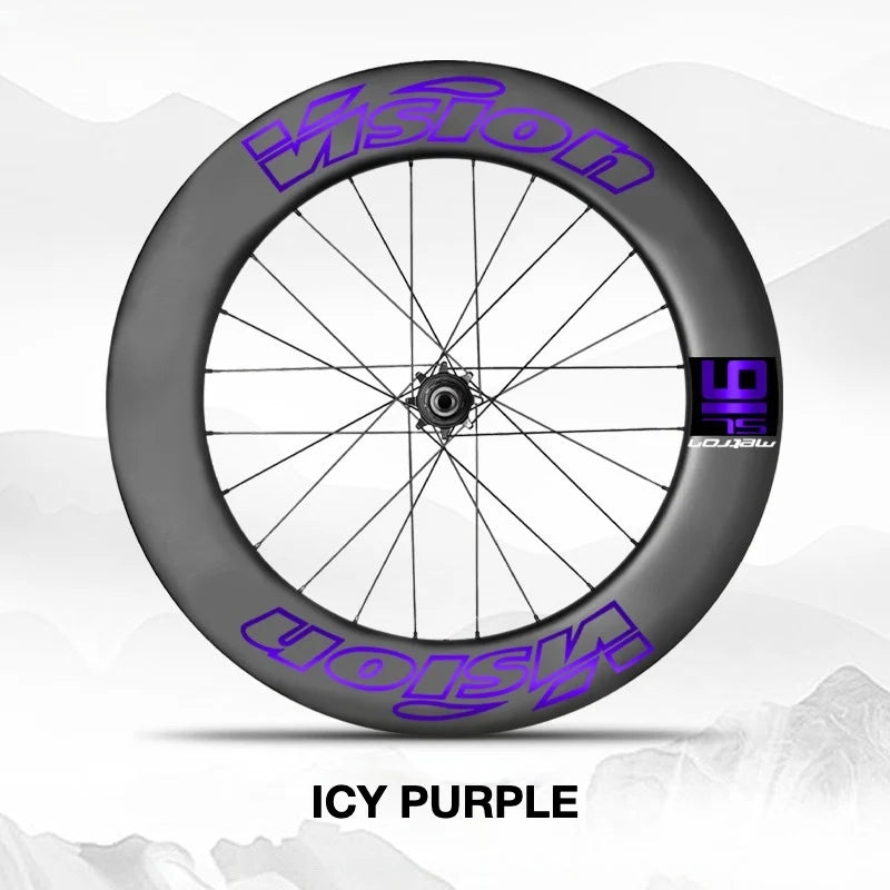 VISION METRON SL91 Single-Wheel Decal Kit — Aero Carbon Rim Graphics - Detail 8