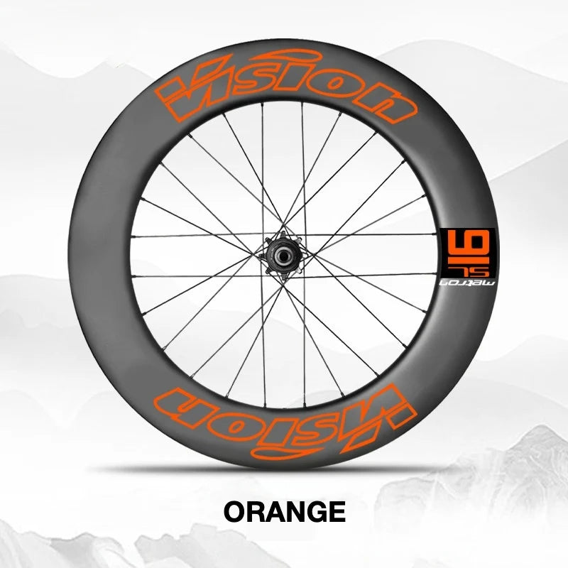 VISION METRON SL91 Single-Wheel Decal Kit — Aero Carbon Rim Graphics - Detail 9