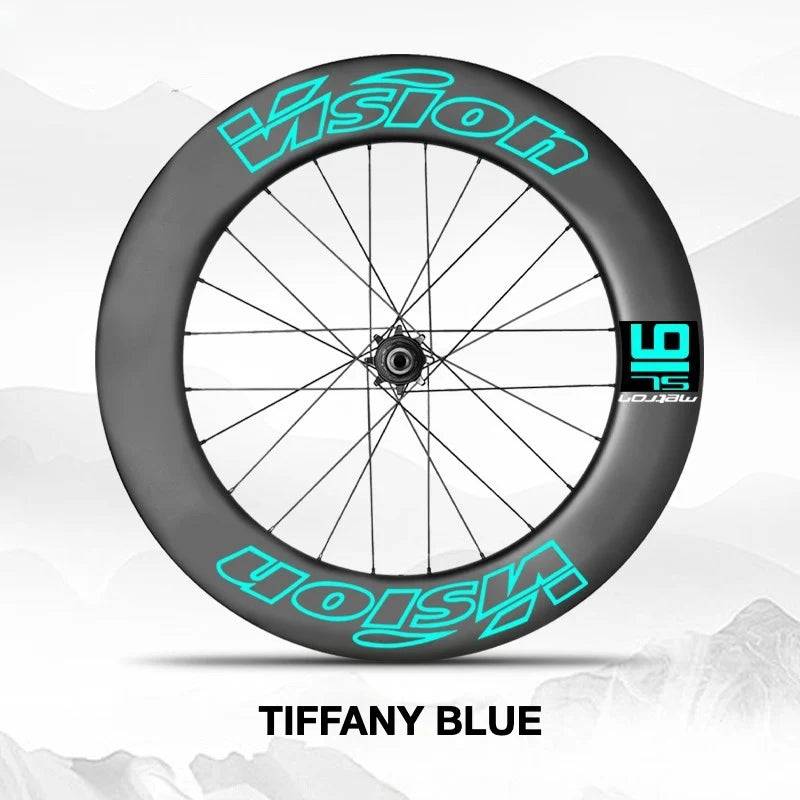 VISION METRON SL91 Single-Wheel Decal Kit — Aero Carbon Rim Graphics - Detail 10