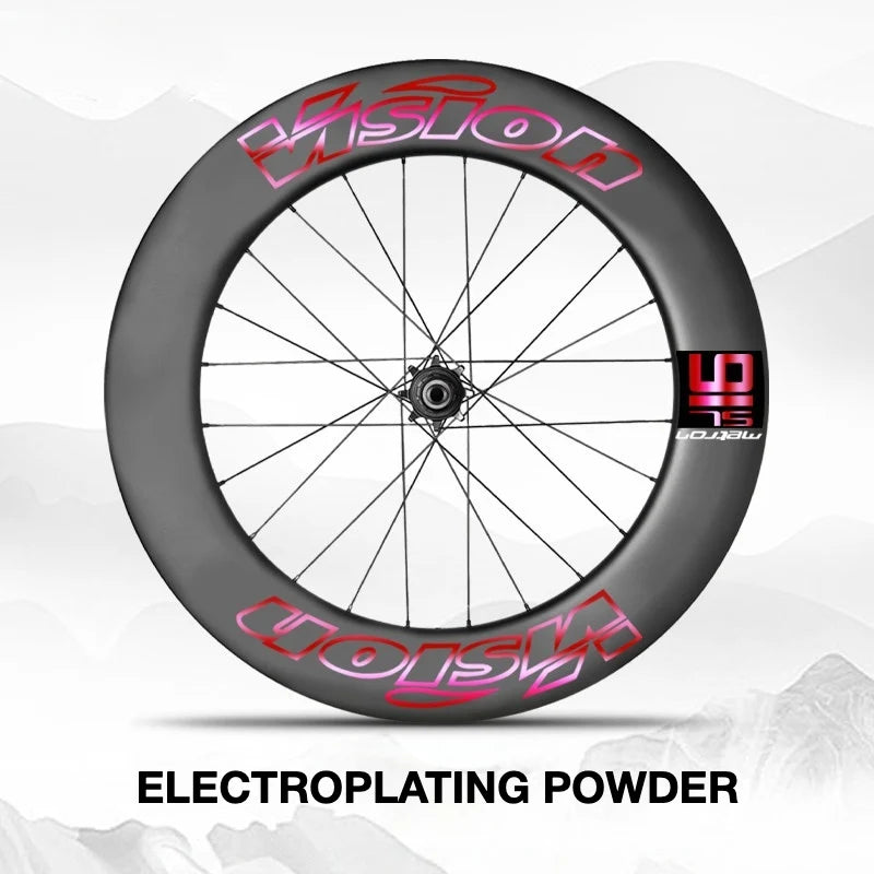 VISION METRON SL91 Single-Wheel Decal Kit — Aero Carbon Rim Graphics - Detail 11